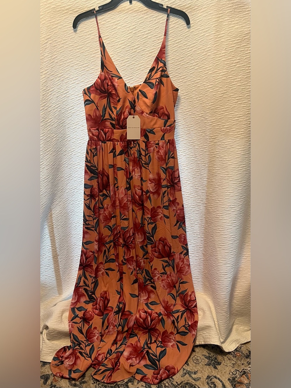 Dress The Population Floral Midi Dress NWT Wedding Guest Occasion Size XL
